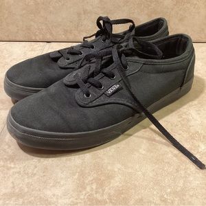 Vans Black Lows Size 3.5